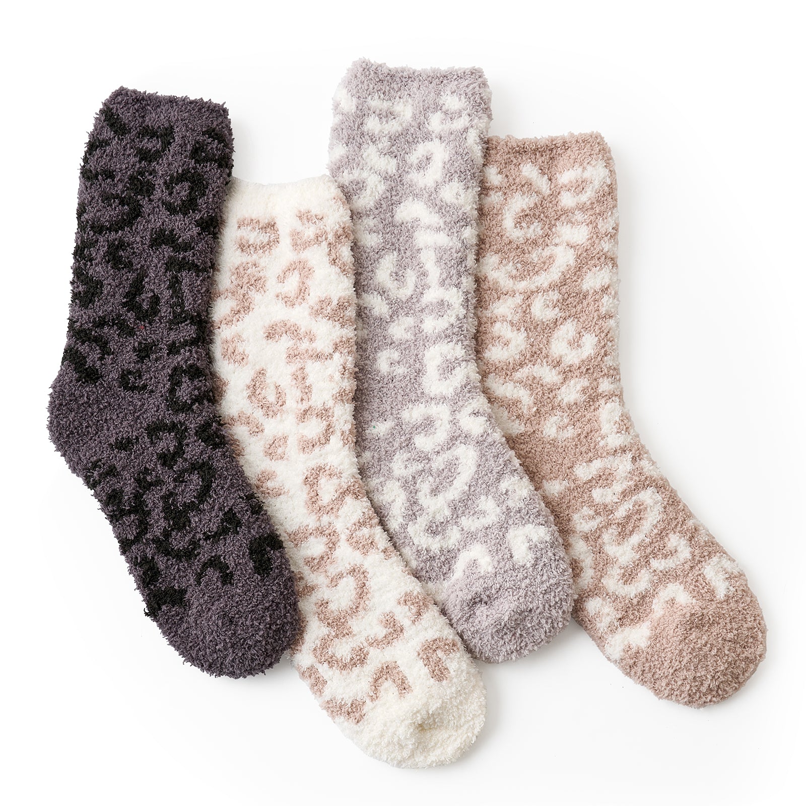 SnuggleChic Women Leopard Socks 4 pairs