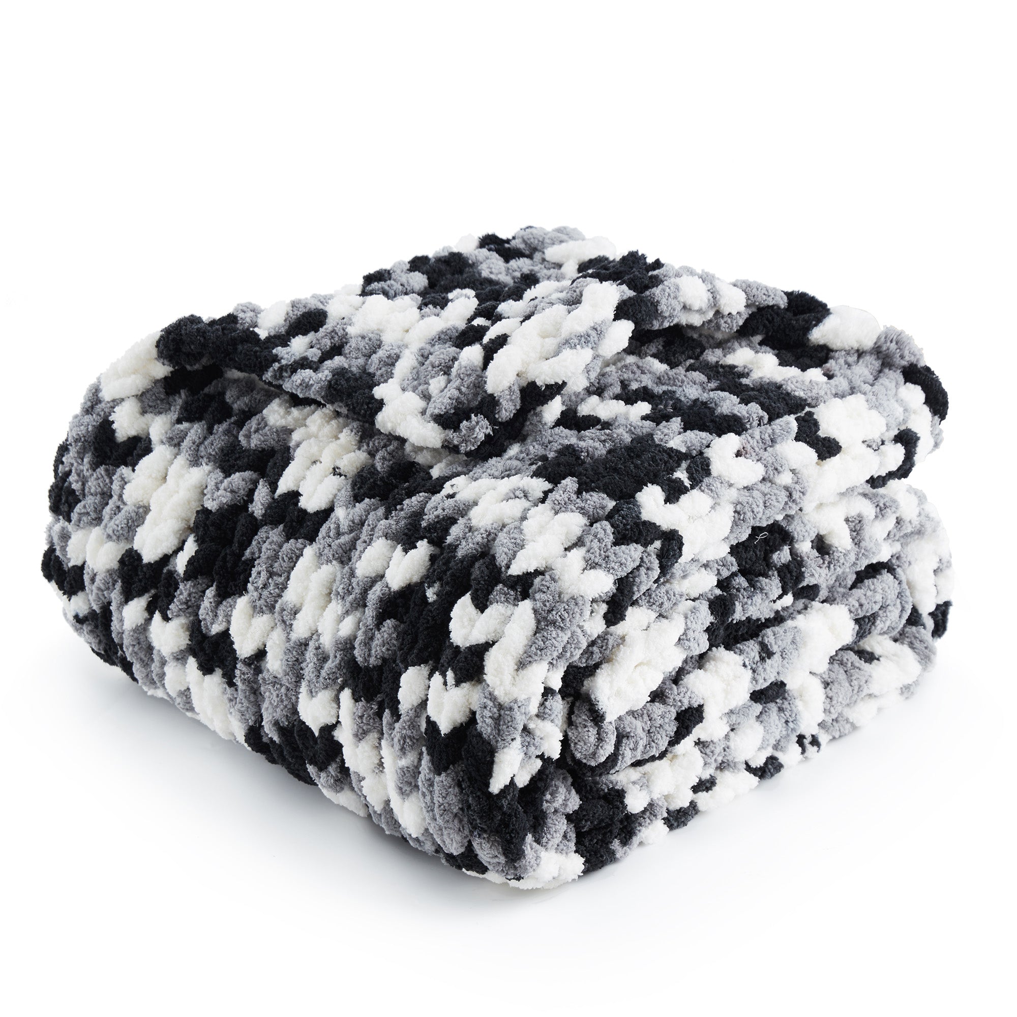 SnugCozy Handmade Chunky Chenille Knit Throw Blanket