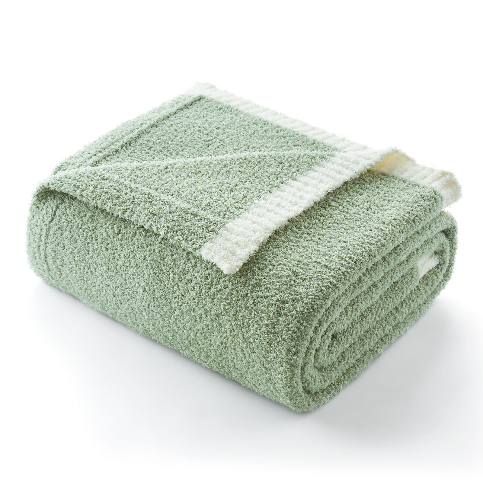 Ultra Soft Solid Throw Blanket - Snuggle Sac - #Color_Sage Green