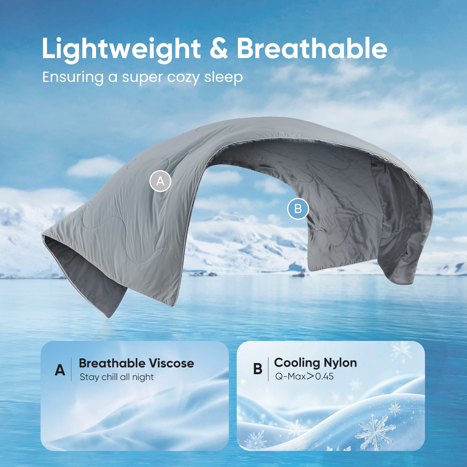 breathable cooling comforter#Color_Dark Grey