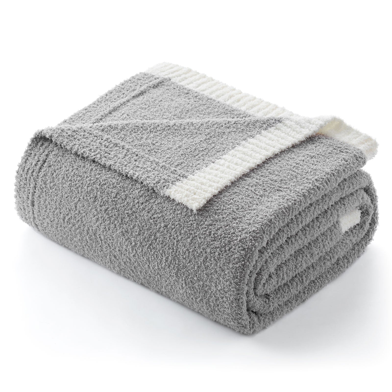 Ultra Soft Solid Throw Blanket - Snuggle Sac - #Color_Grey