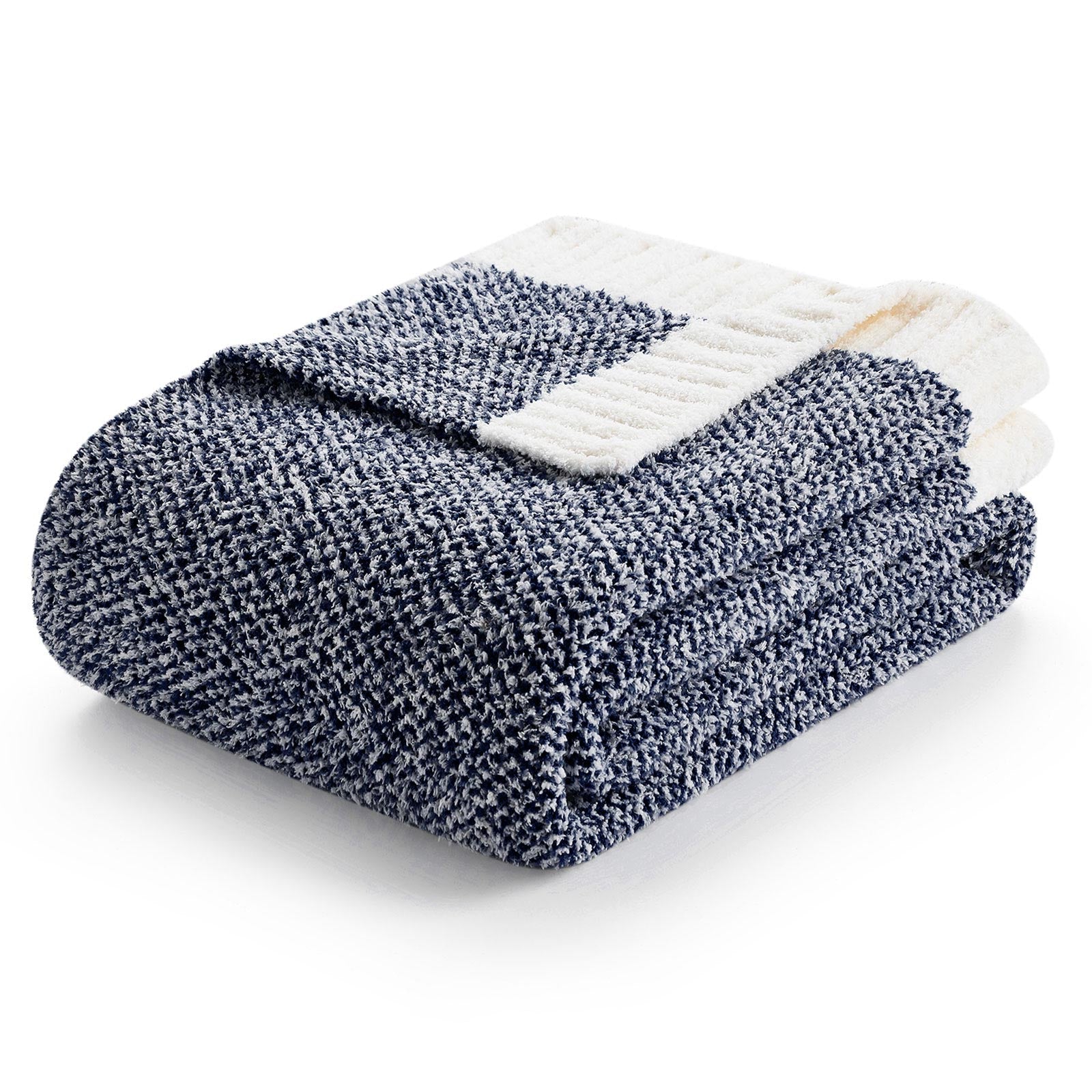 Heather Throw Blanket - Snuggle Sac - #Color_Navy