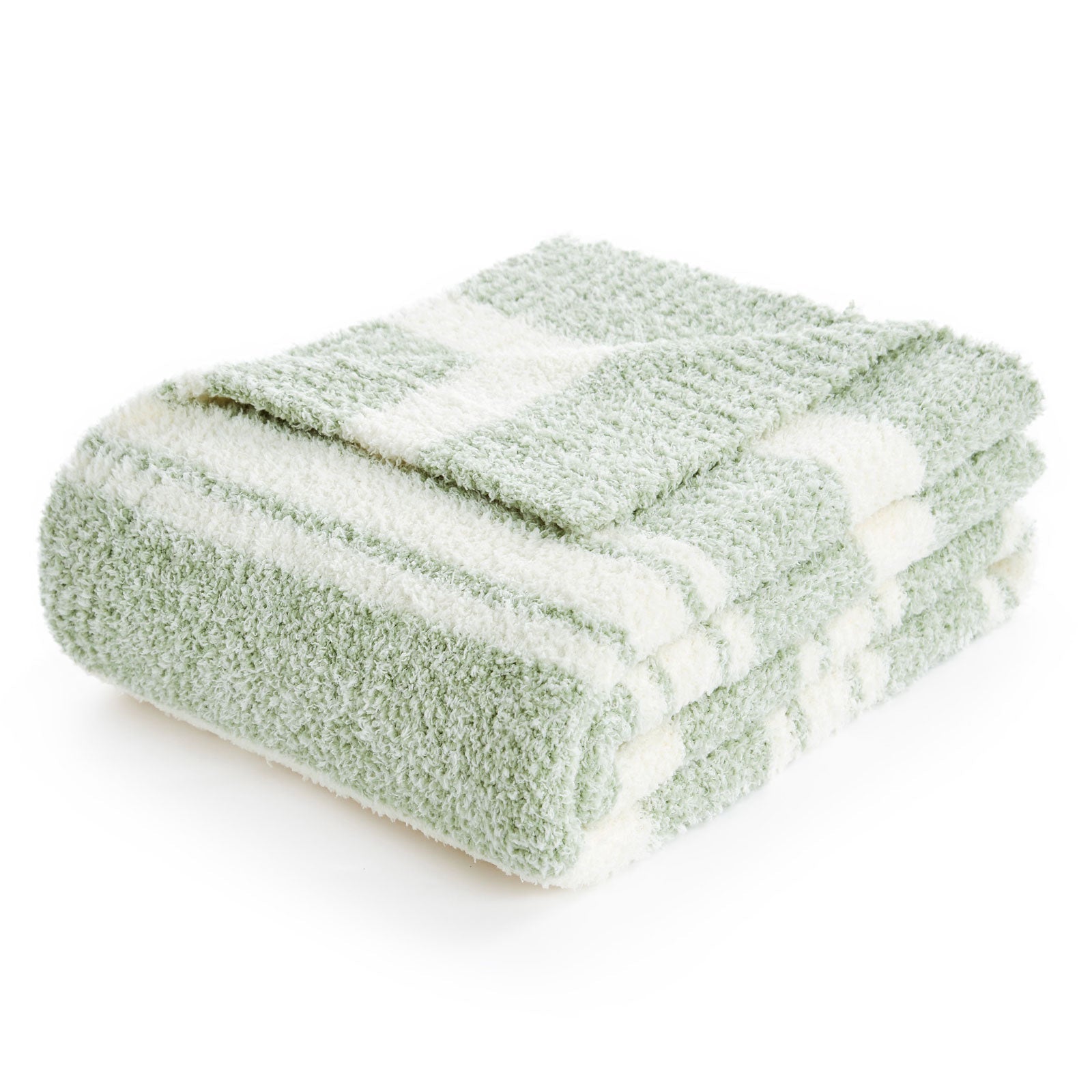 Stripe Throw Blanket - Snuggle Sac-#Color_Sage Green