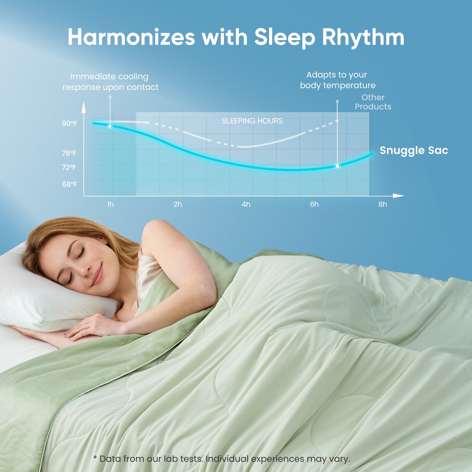 breathable cooling comforter#Color_Sage Green