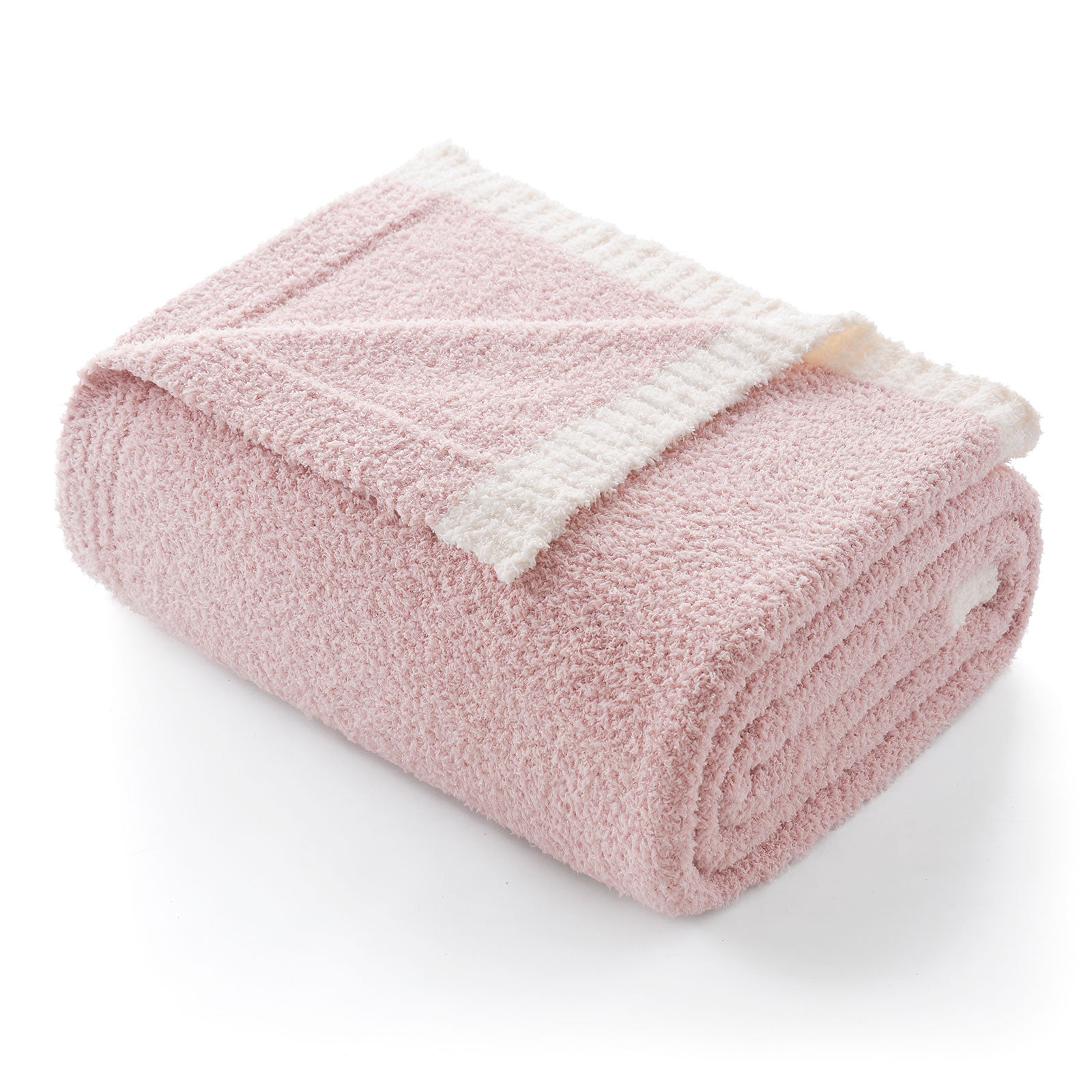 Ultra Soft Solid Throw Blanket - Snuggle Sac - #Color_Pink