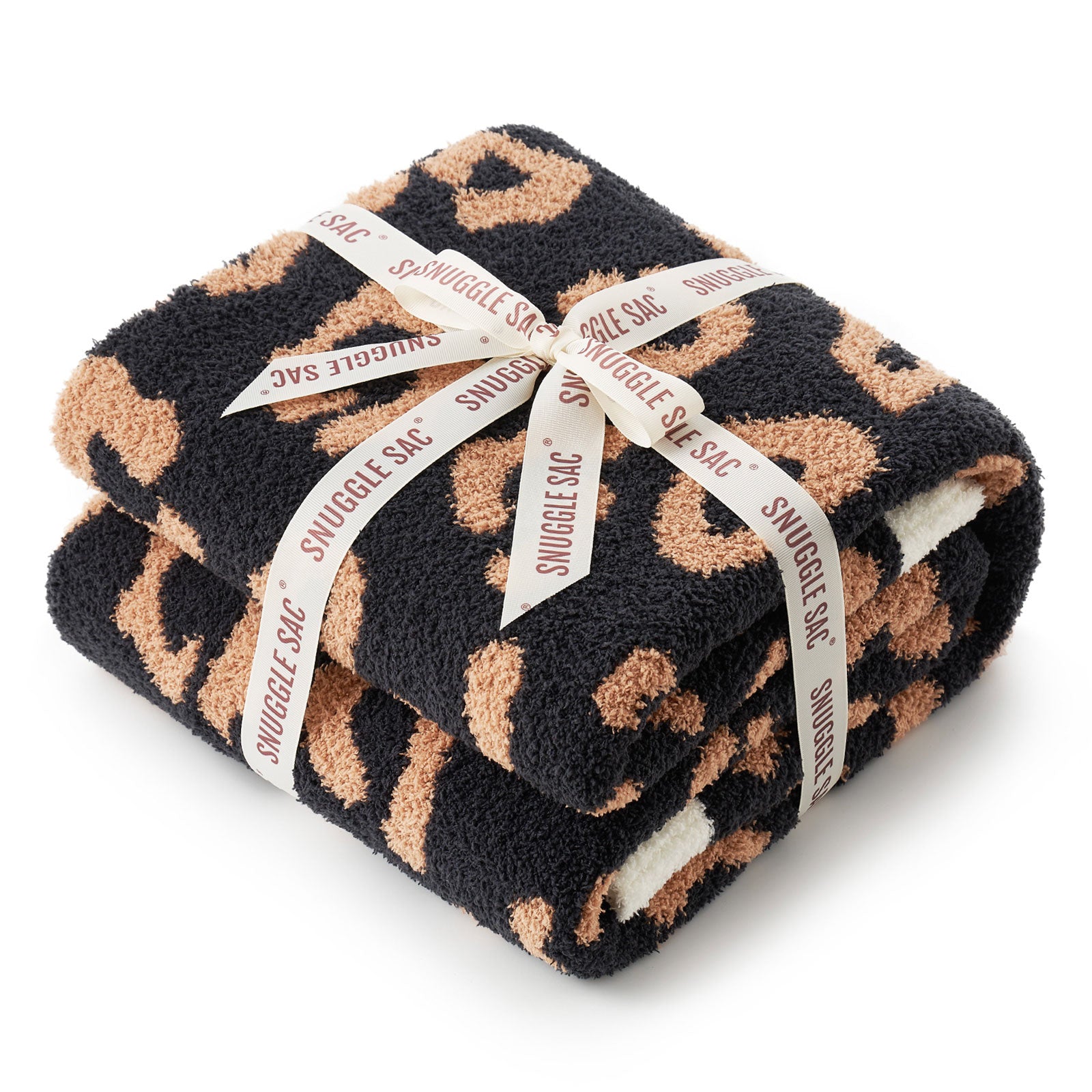 Ultra Soft Leopard Blanket - Snuggle Sac - #Color_Black
