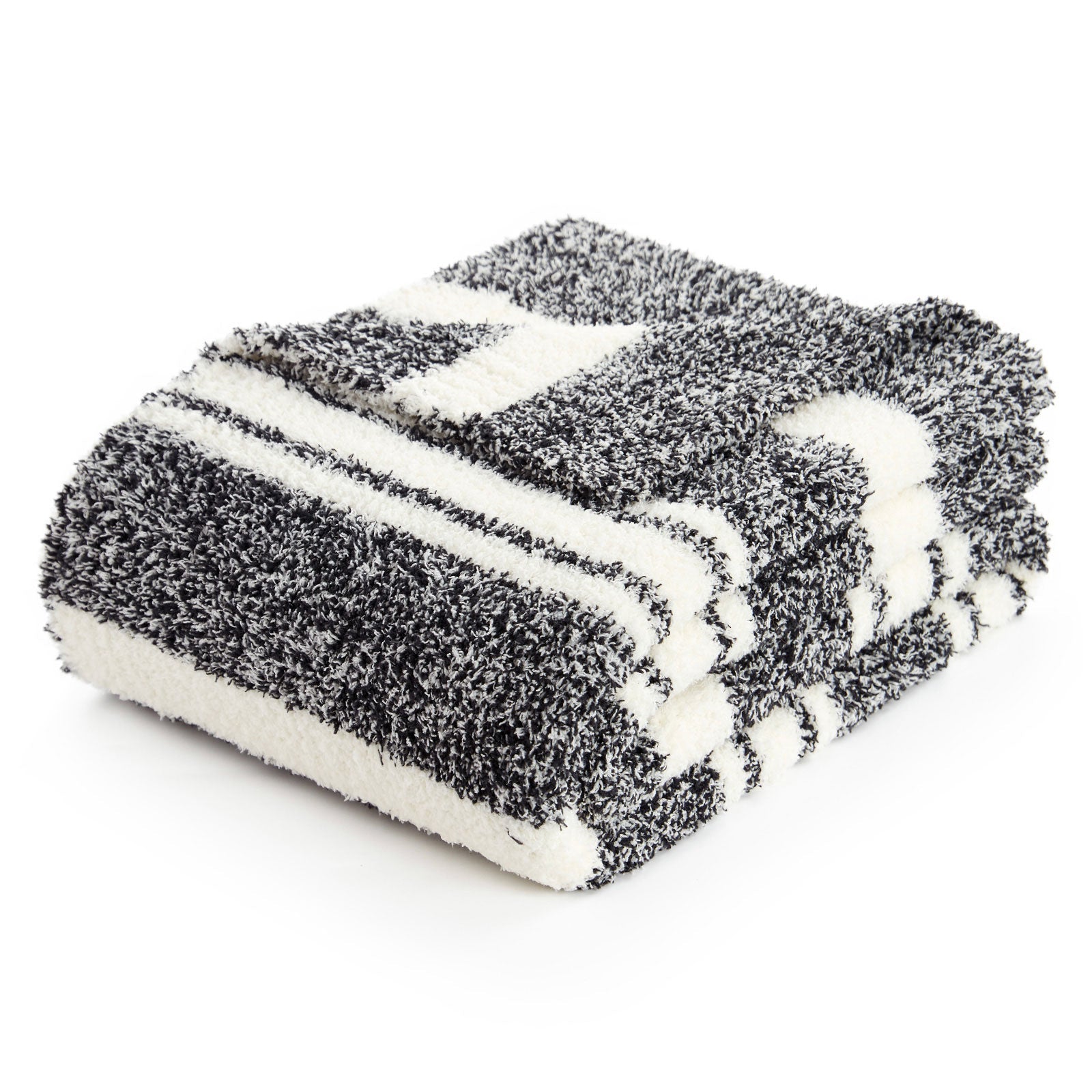 Stripe Throw Blanket - Snuggle Sac-#Color_Black
