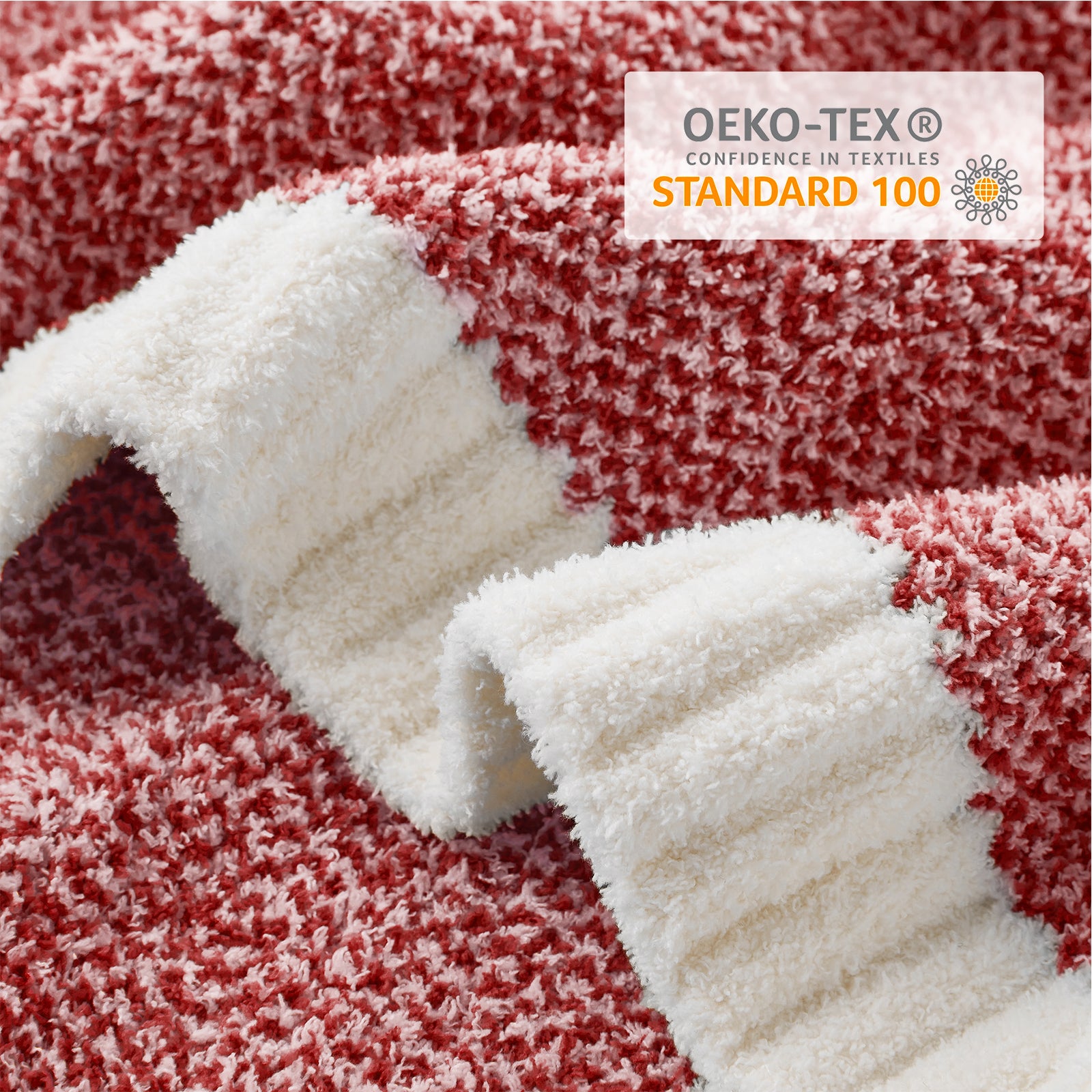 SnugCozy Essential Heather Feather Yarn Throw Blanket