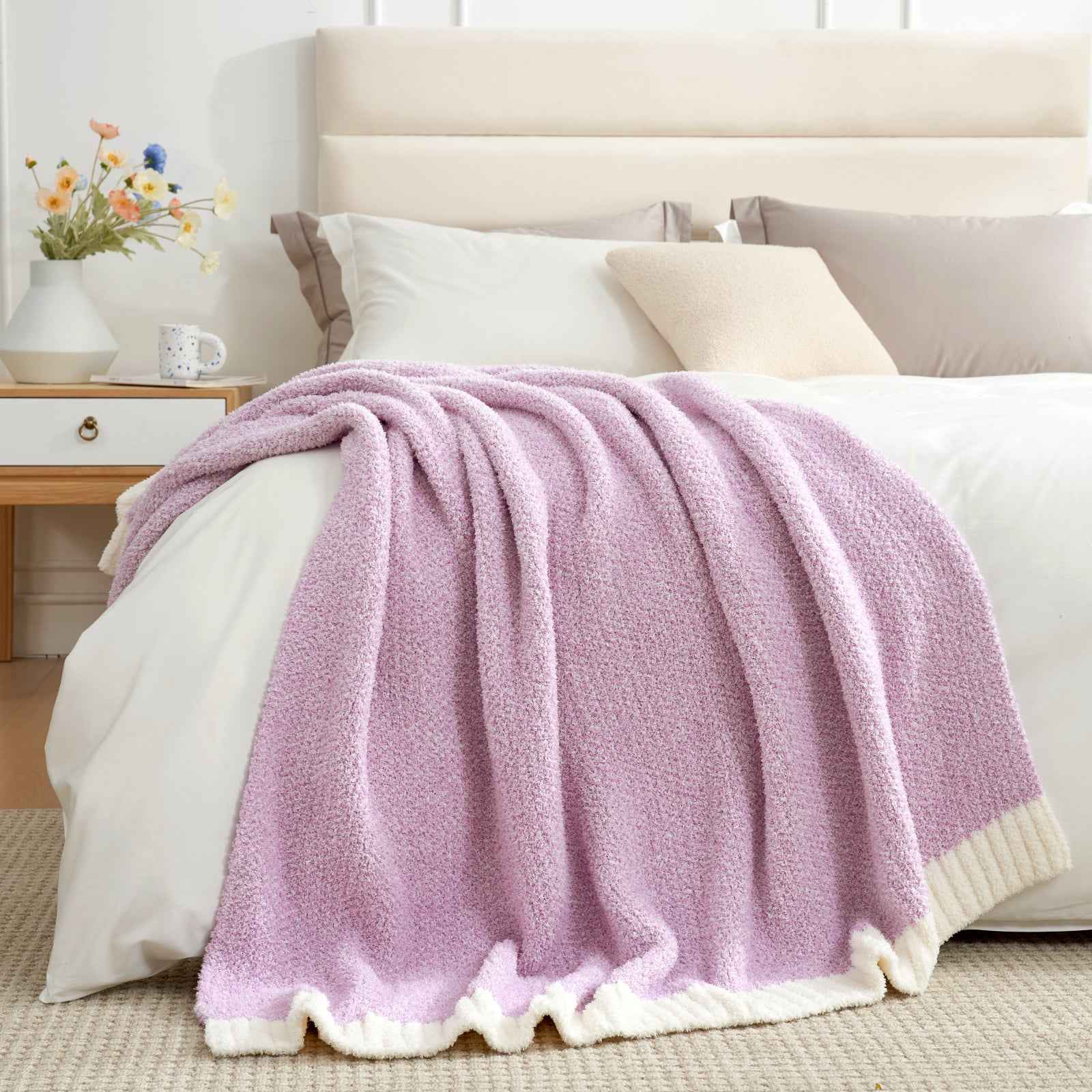 Heather Throw Blanket - Snuggle Sac - #Color_Lilac