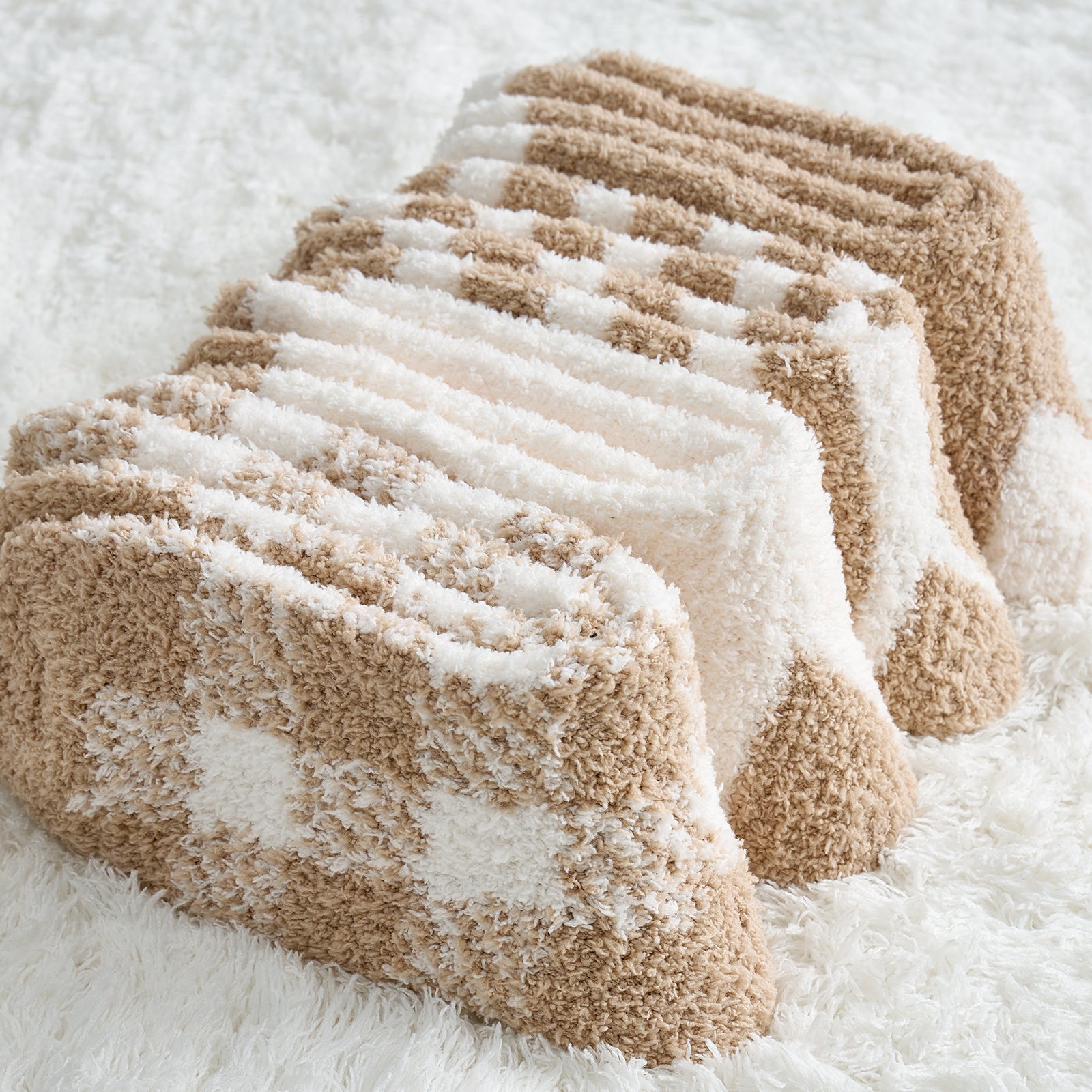 SnuggleChic Women Checkered & Striped Socks 4 Pairs