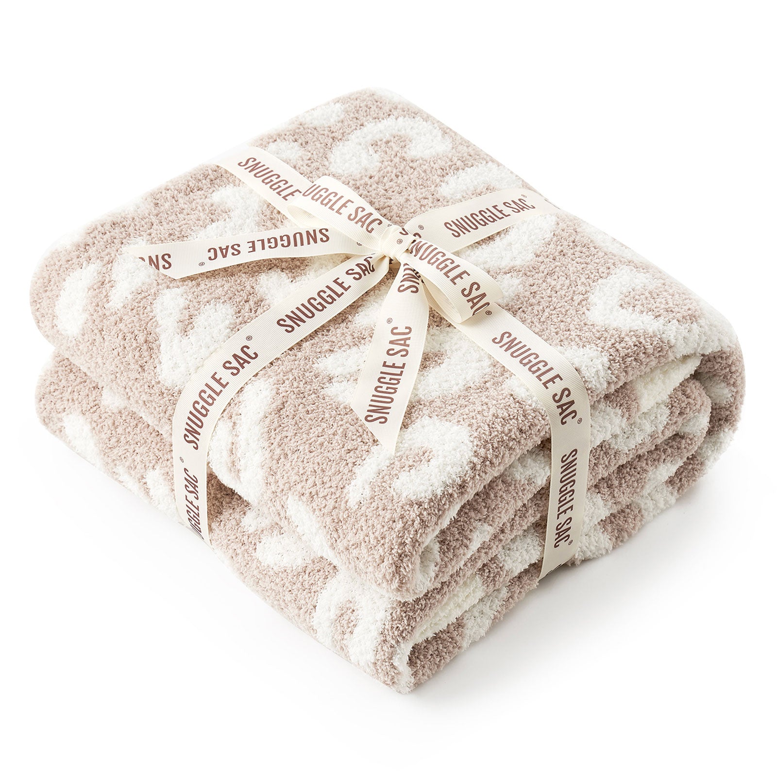 Ultra Soft Leopard Blanket - Snuggle Sac - #Color_Beige