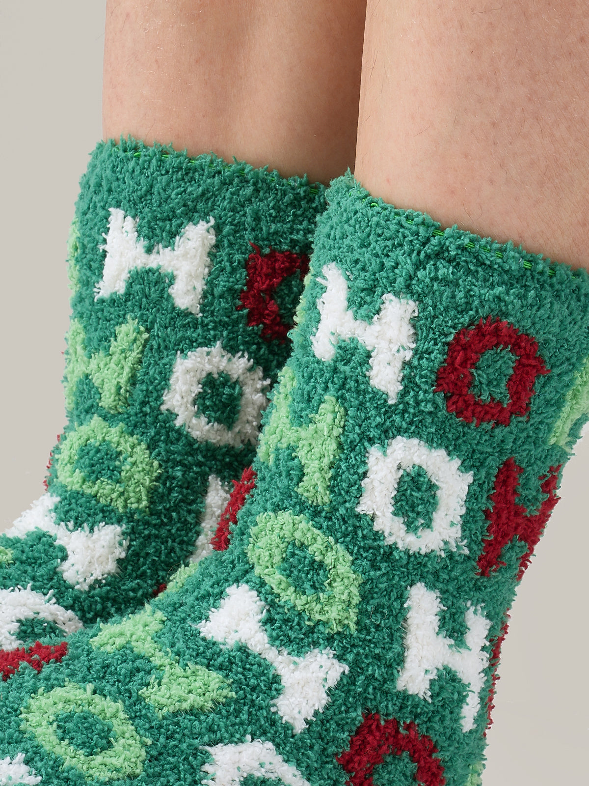 SnugChic Holiday Heathered Cozy Fuzzy Socks