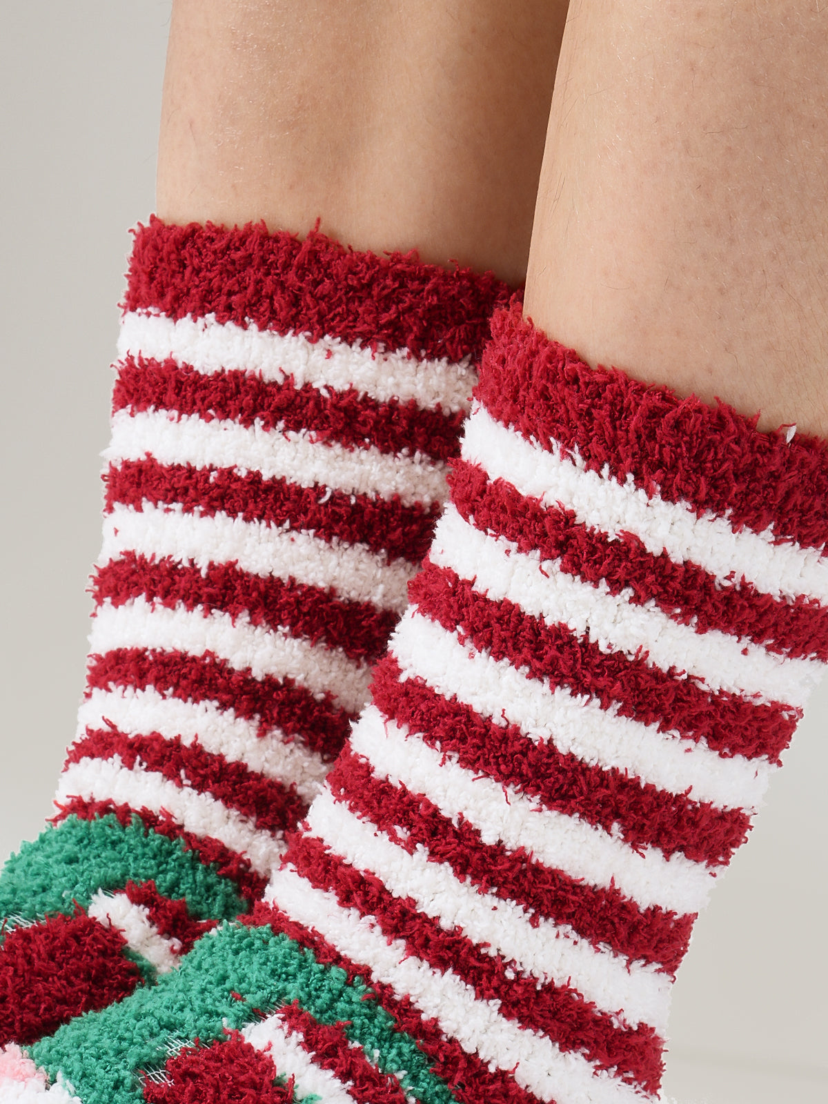 SnugChic Holiday Heathered Cozy Fuzzy Socks