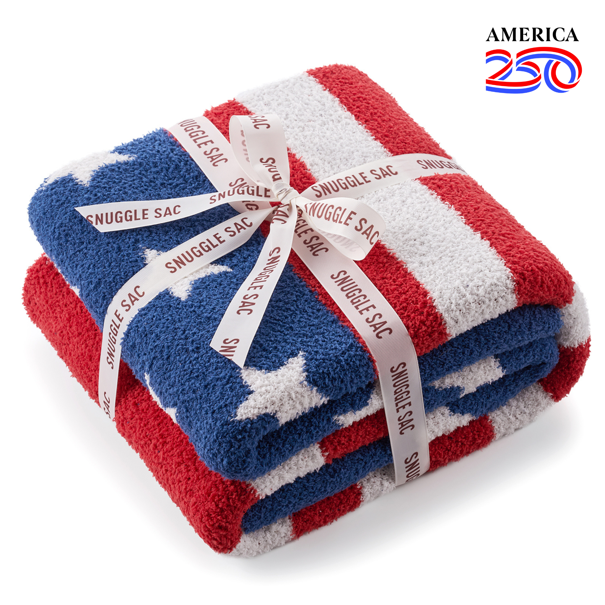 SnugCozy Independent Day Feather Yarn Throw Blanket