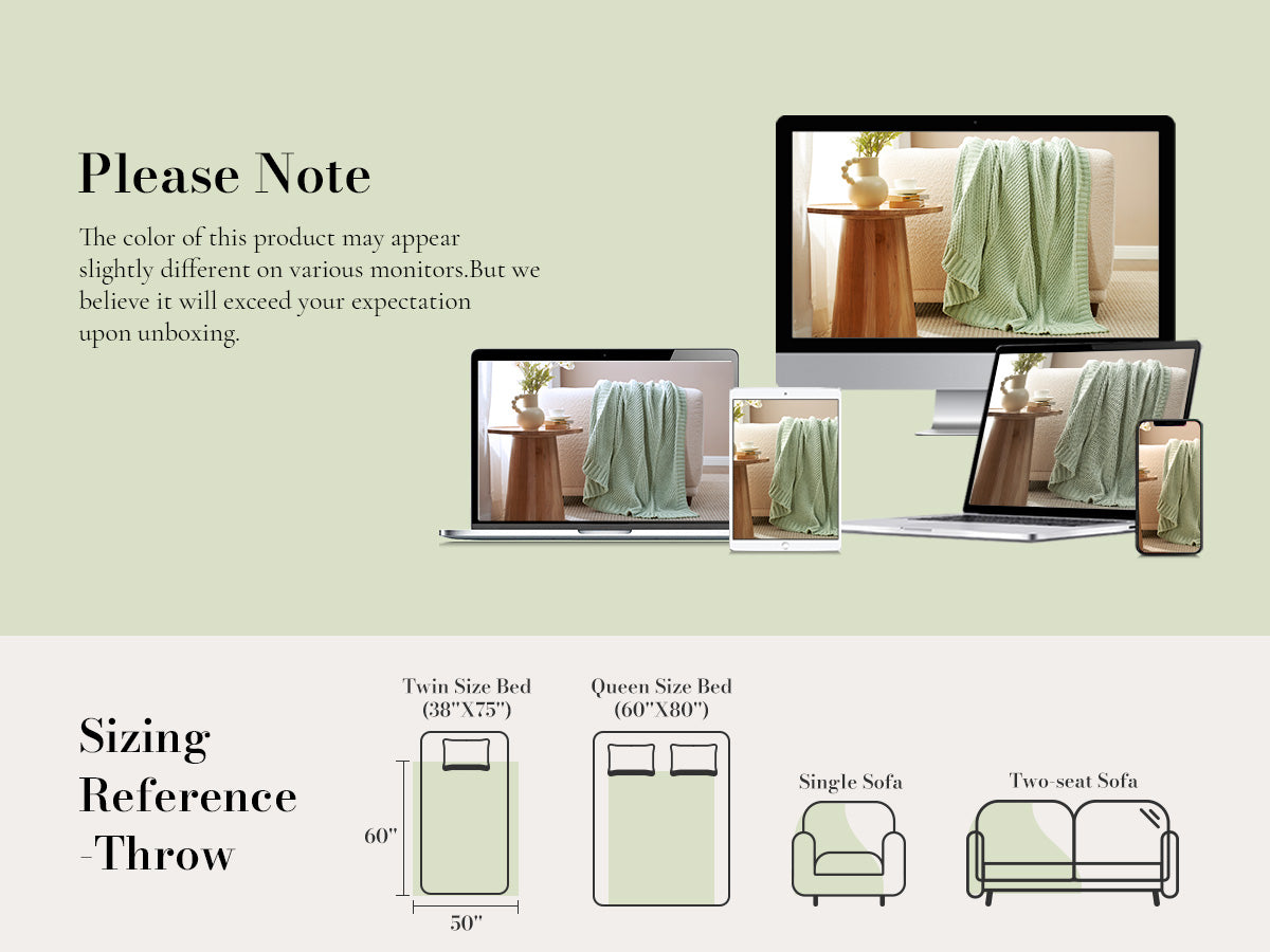 SnugCozy Handmade Chunky Chenille Knit Throw Blanket