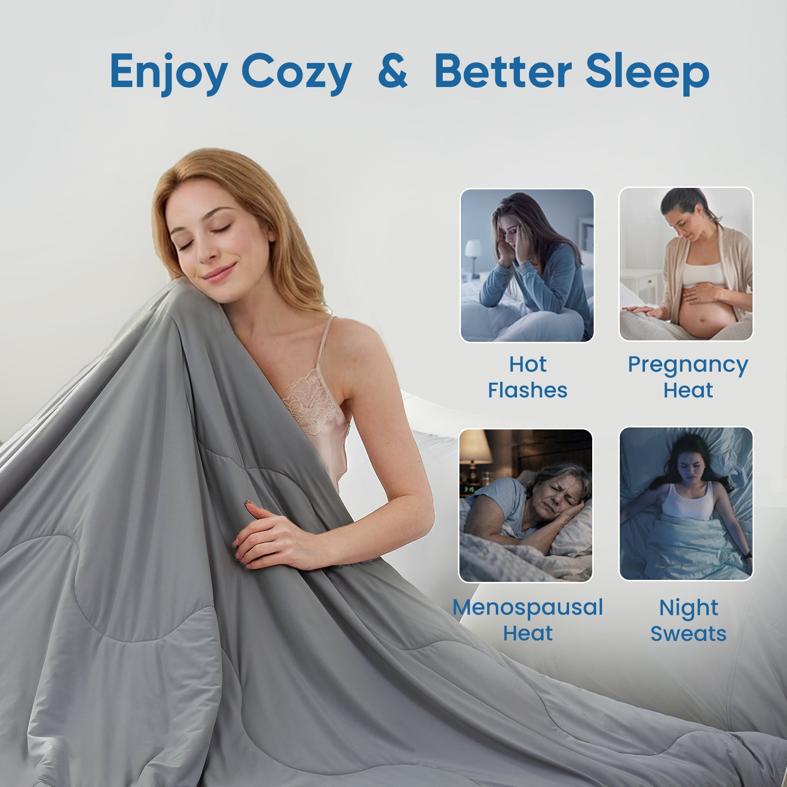 breathable cooling comforter#Color_Dark Grey