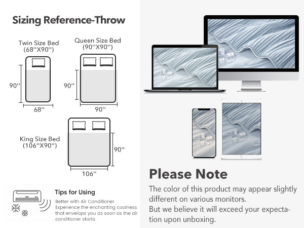 SnugCool Striped Breathable Cooling Comforter