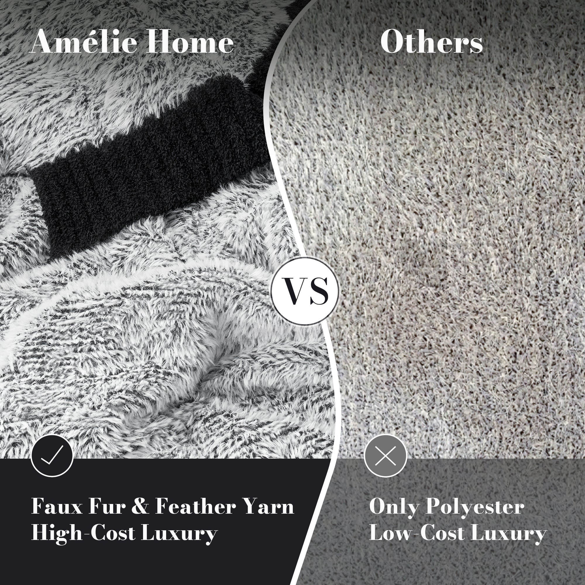 SnugCozy Ultrasoft Faux Fur Knit Throw Blanket