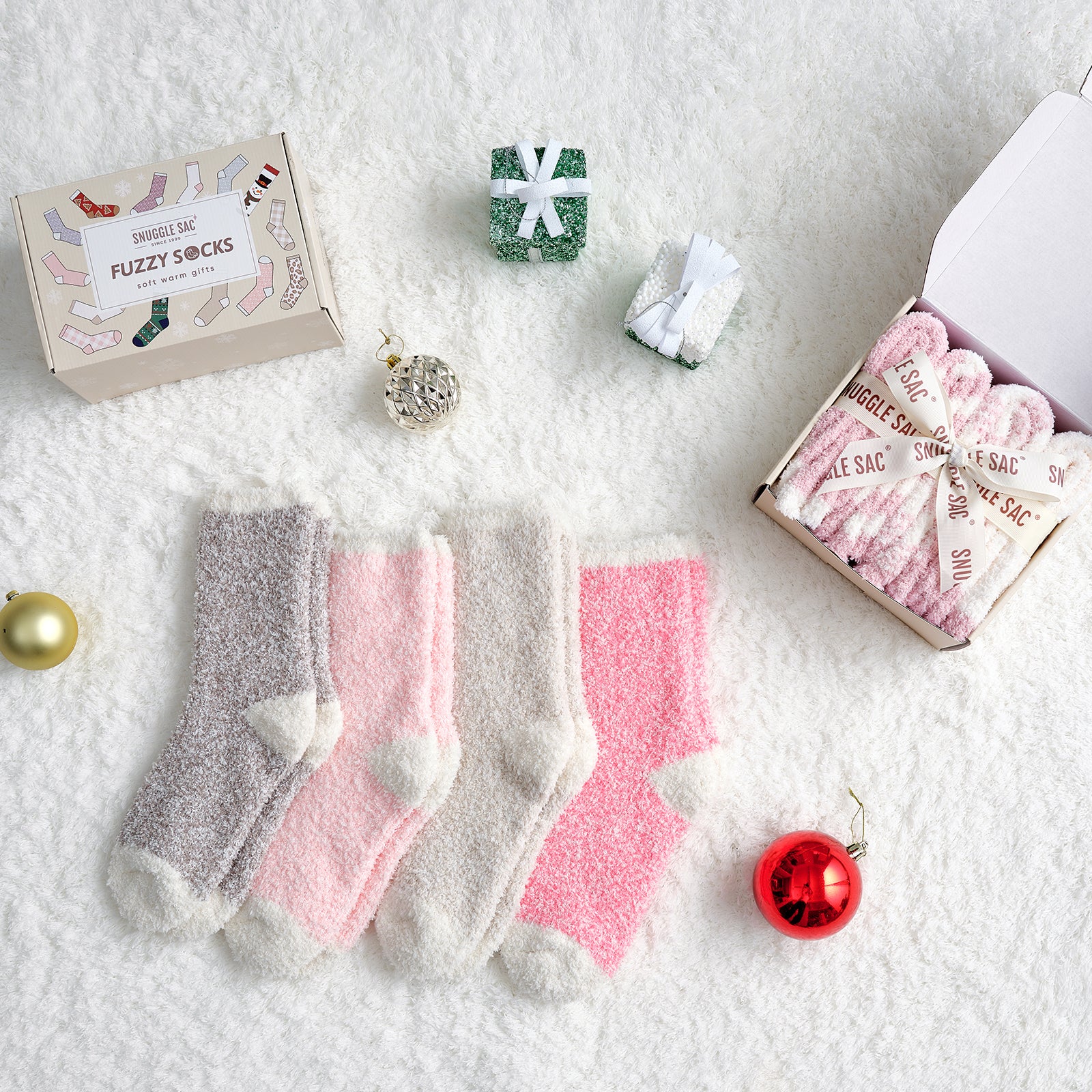 Heather Plain Socks 4 Pairs
