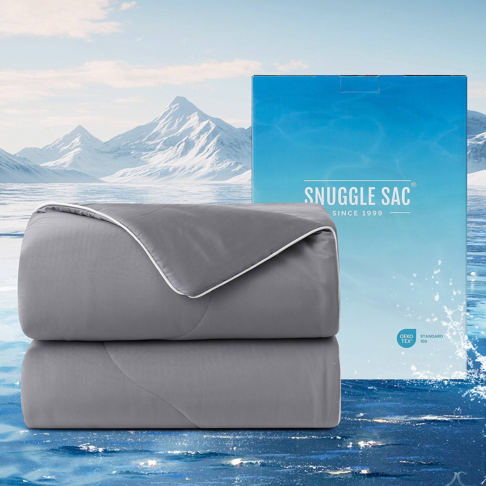 Breathable Cooling Comforter#Color_Dark Grey