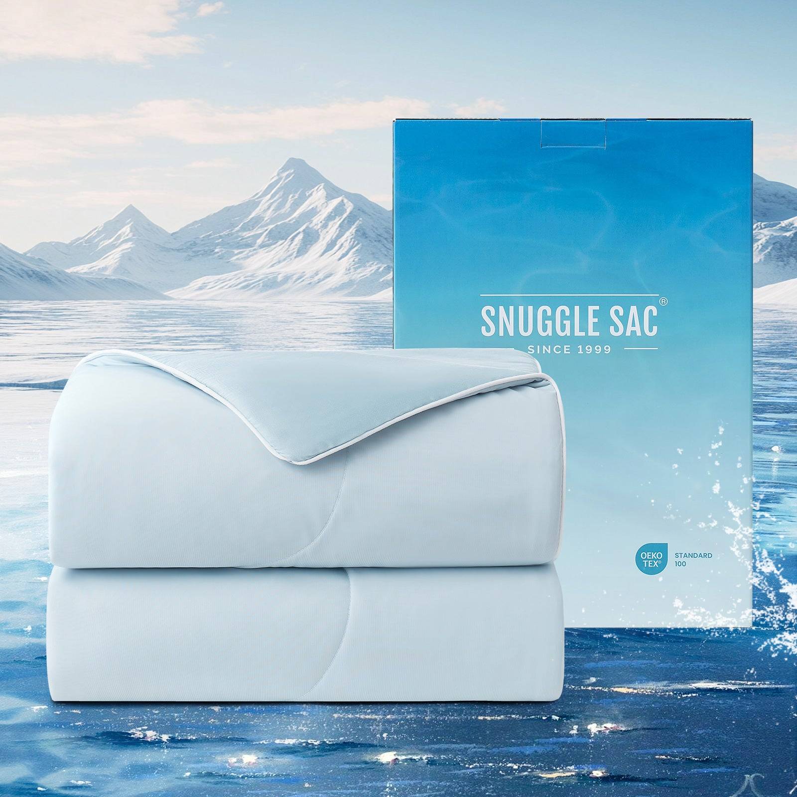 Breathable Cooling Comforter#Color_Ice Blue