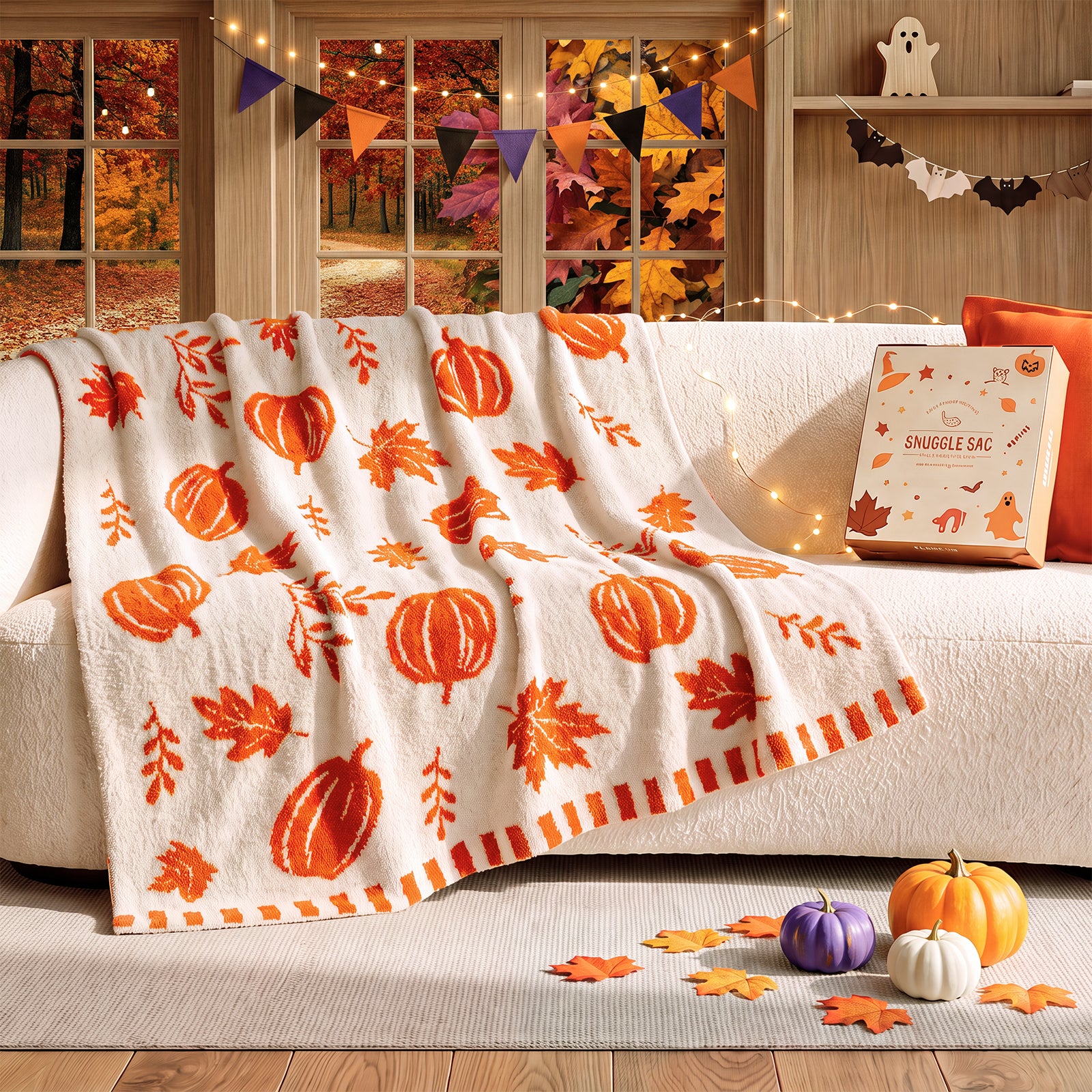 #color_Fall Orange Pumpkin Leaf