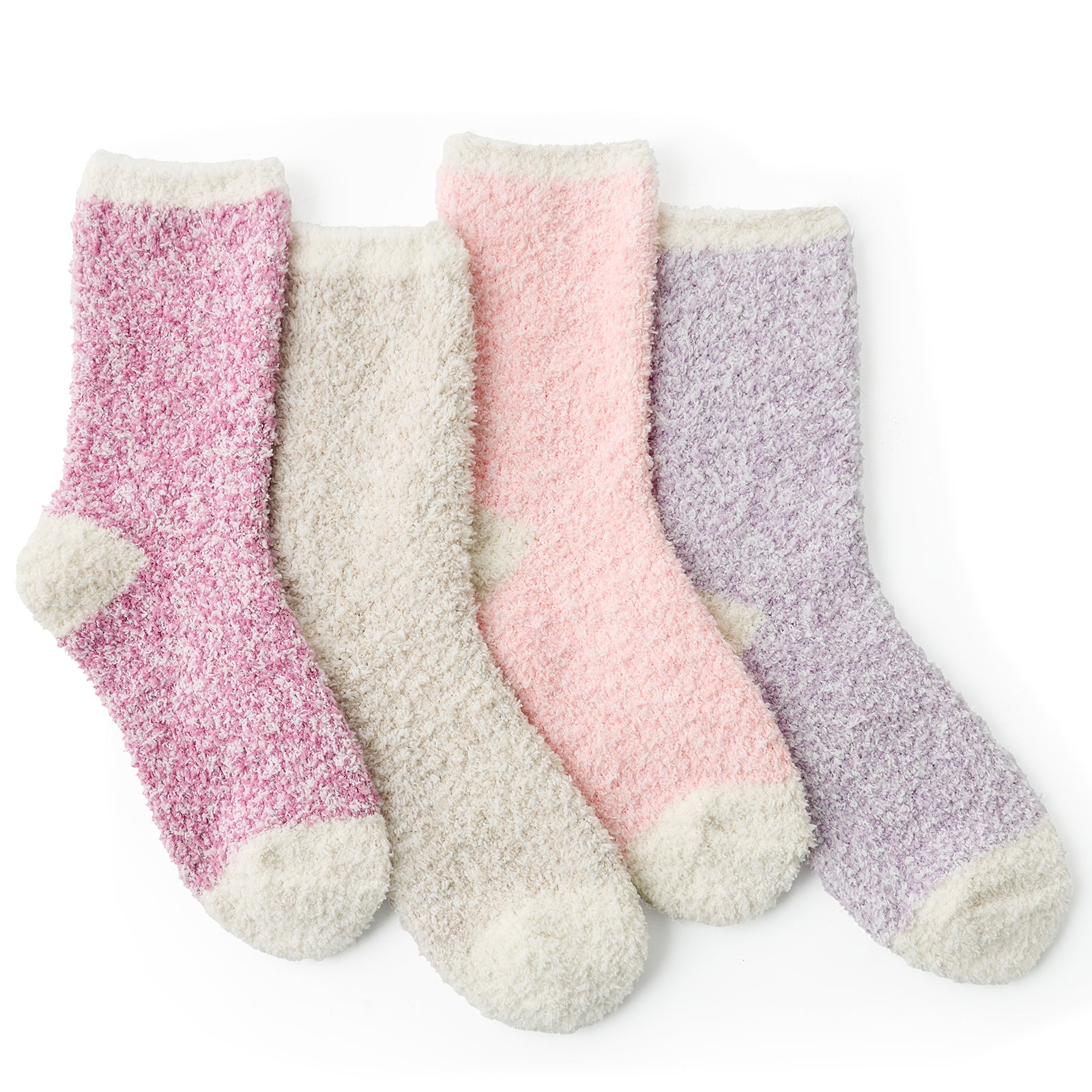 Heather Plain Socks 4 Pairs