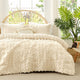 Snuggle Sac All-Season Boho Deluxe Embroidery Comforter Set on bed#color_Beige