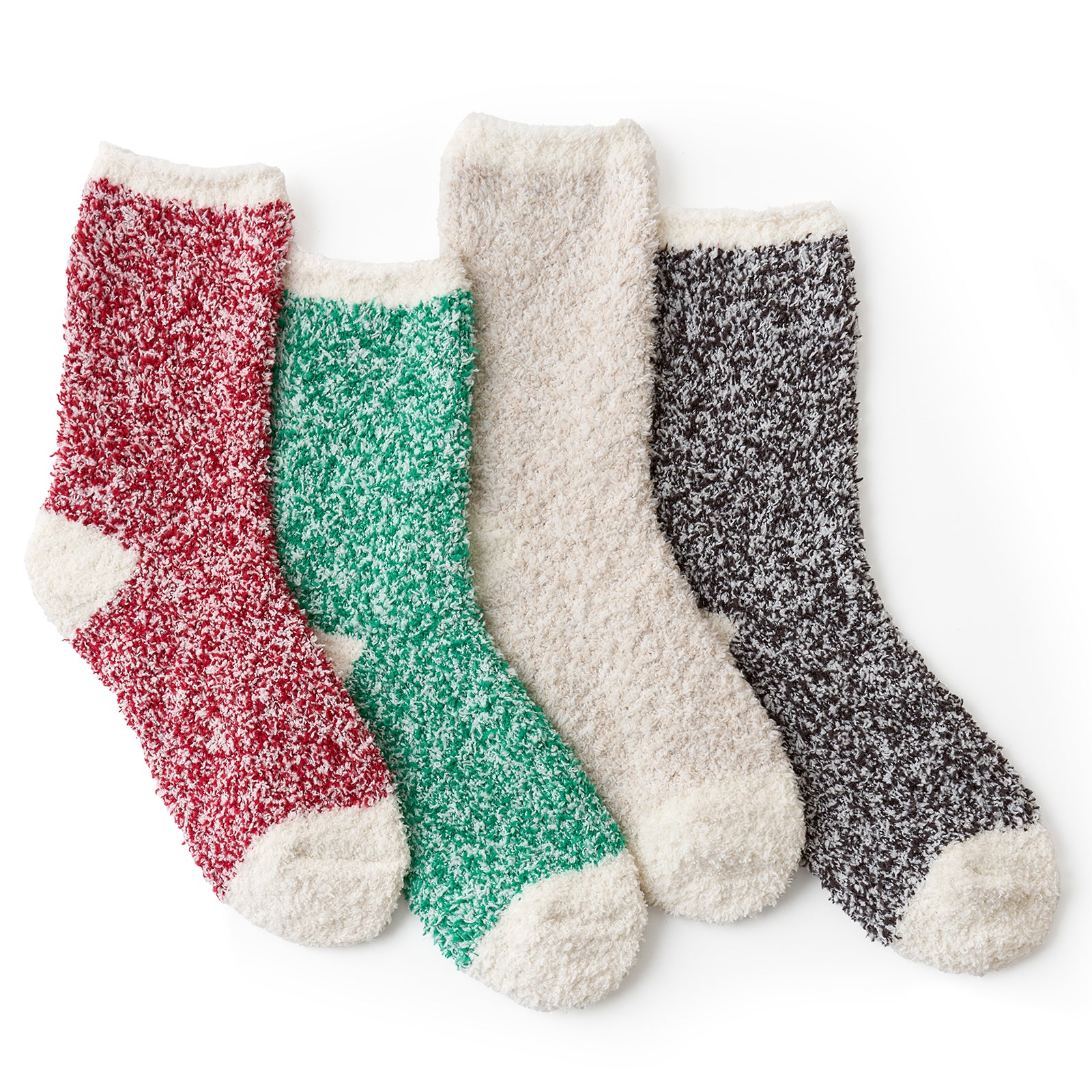 Heather Plain Socks 4 Pairs