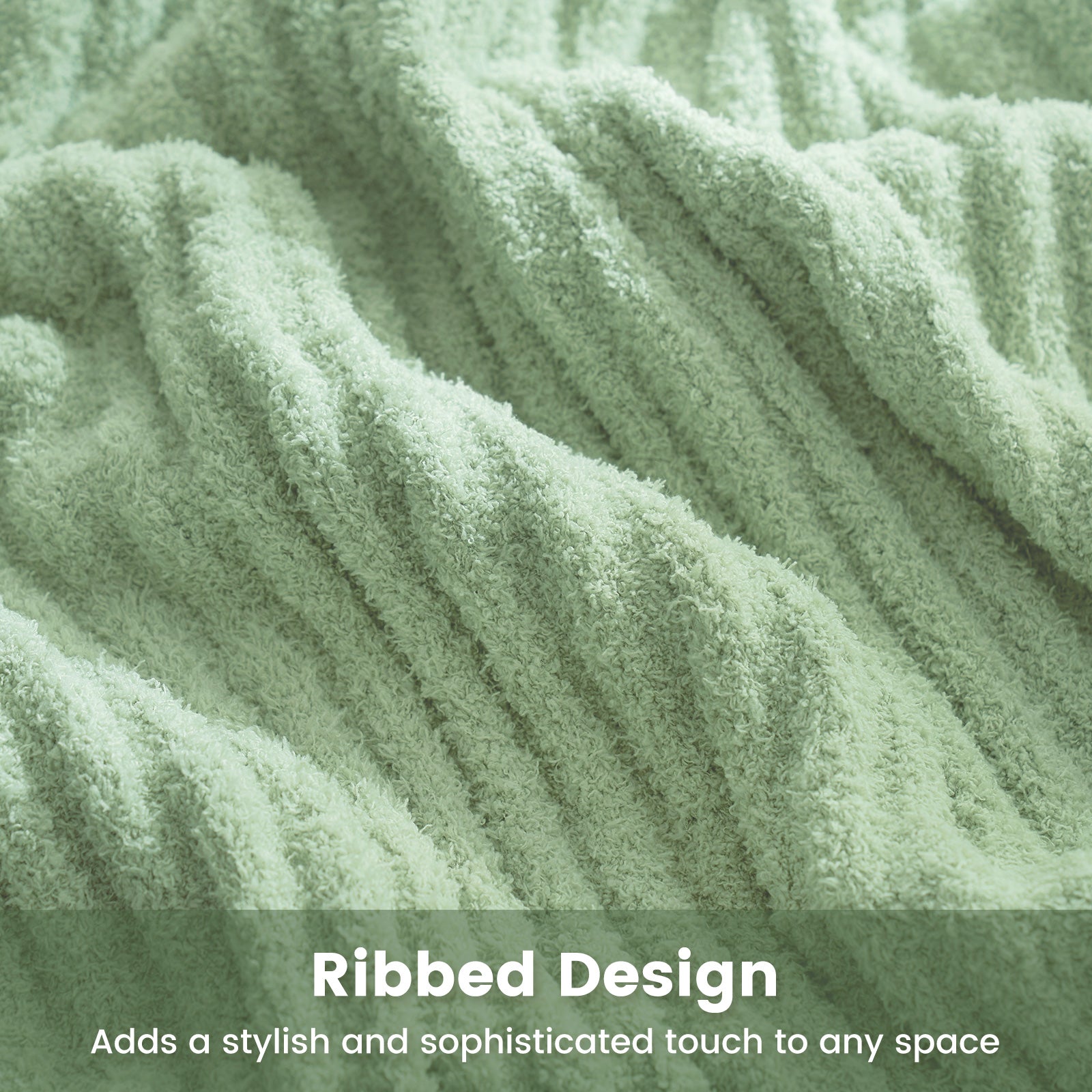 Ribbed Soft Throw Blanket