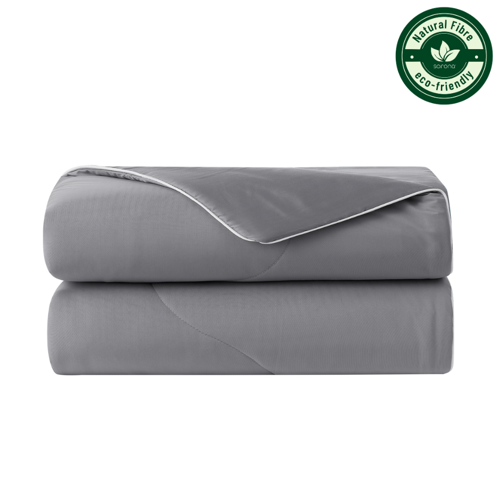 Folded cooling comforter, featuring Sorona natural fiber#Color_Dark Grey
