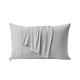 Front view of light grey Snuggle Sac pillowcase on a white background#Color_Light Grey