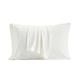 Front view of white pillowcase on a white background#Color_White