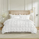 Snuggle Sac All-Season Bubble Comforter Set on bed in ivory#color_Ivory