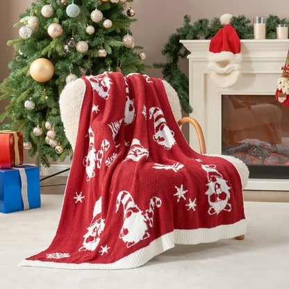 Christmas Red Candy Cane Blanket-Throw 50"x 60"