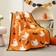 Reversible Halloween Ghost Chenille Blanket