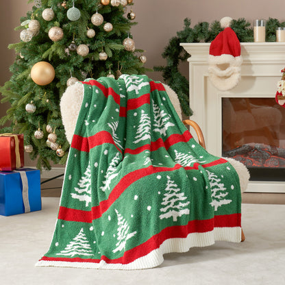 Christmas Red Candy Cane Blanket-Throw 50"x 60"