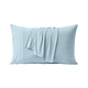 Front view of blue Snuggle Sac pillowcase on a white background#Color_Blue
