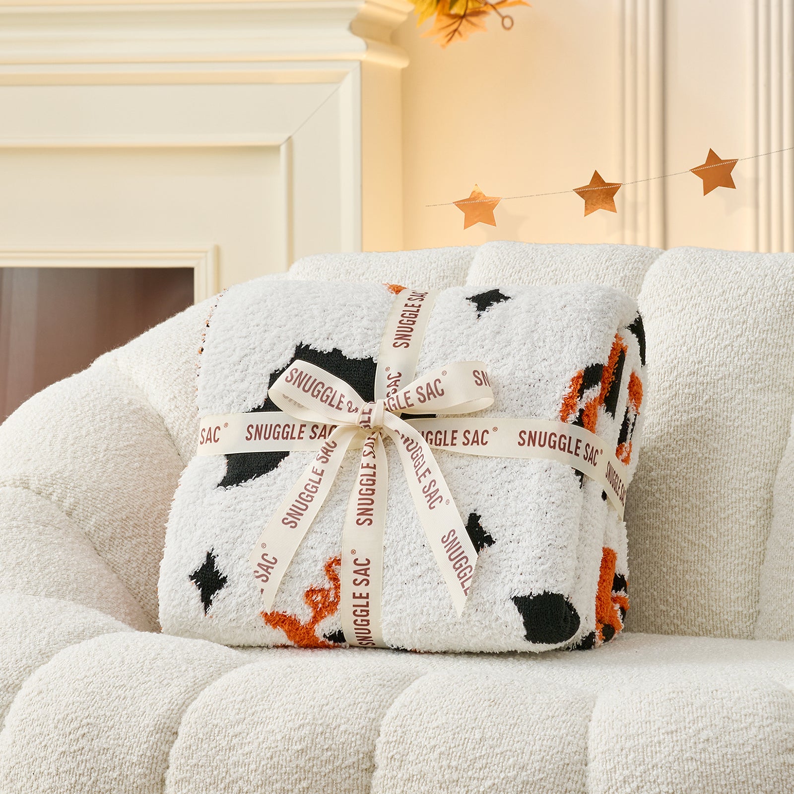 White Pumpkin Throw Blanket