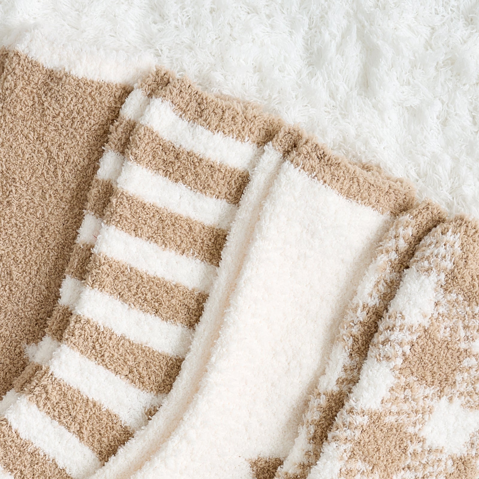 Checkered & Striped Socks 4 Pairs