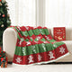 MochiSoft™ Reversible Striped Gingerbread Man Blanket