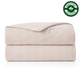 Folded Snuggle Sac Natural Fiber Waffle Cooling Comforter, featuring Sorona natural fiber#color_Beige