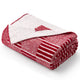 Red and white towel with a logo on a white background  #color_Heather Red

