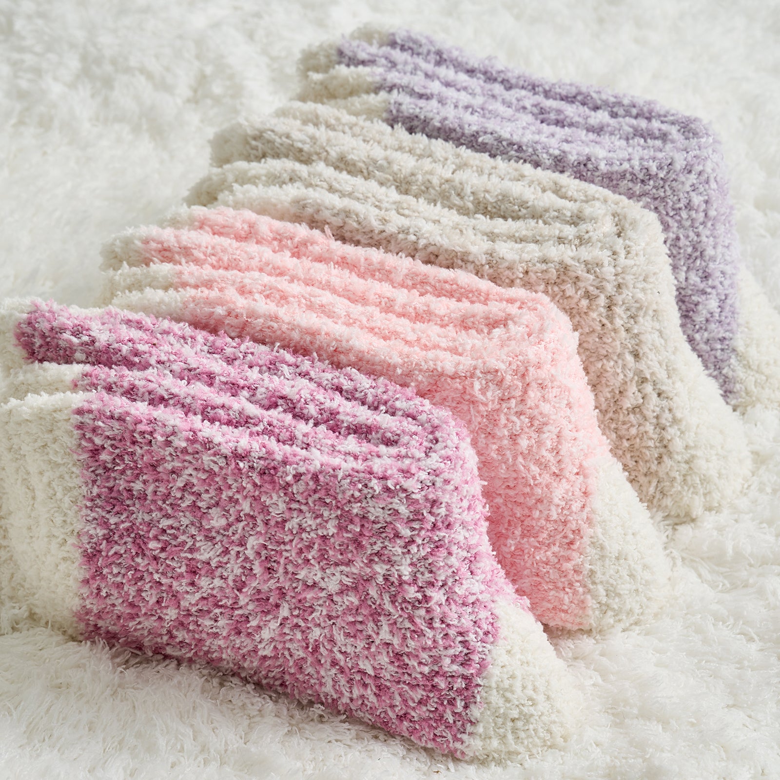 Heather Plain Socks 4 Pairs