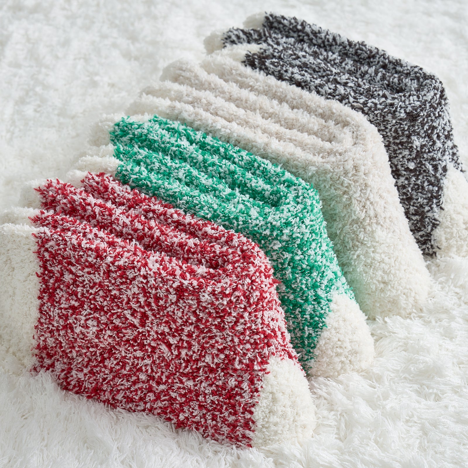 Heather Plain Socks 4 Pairs