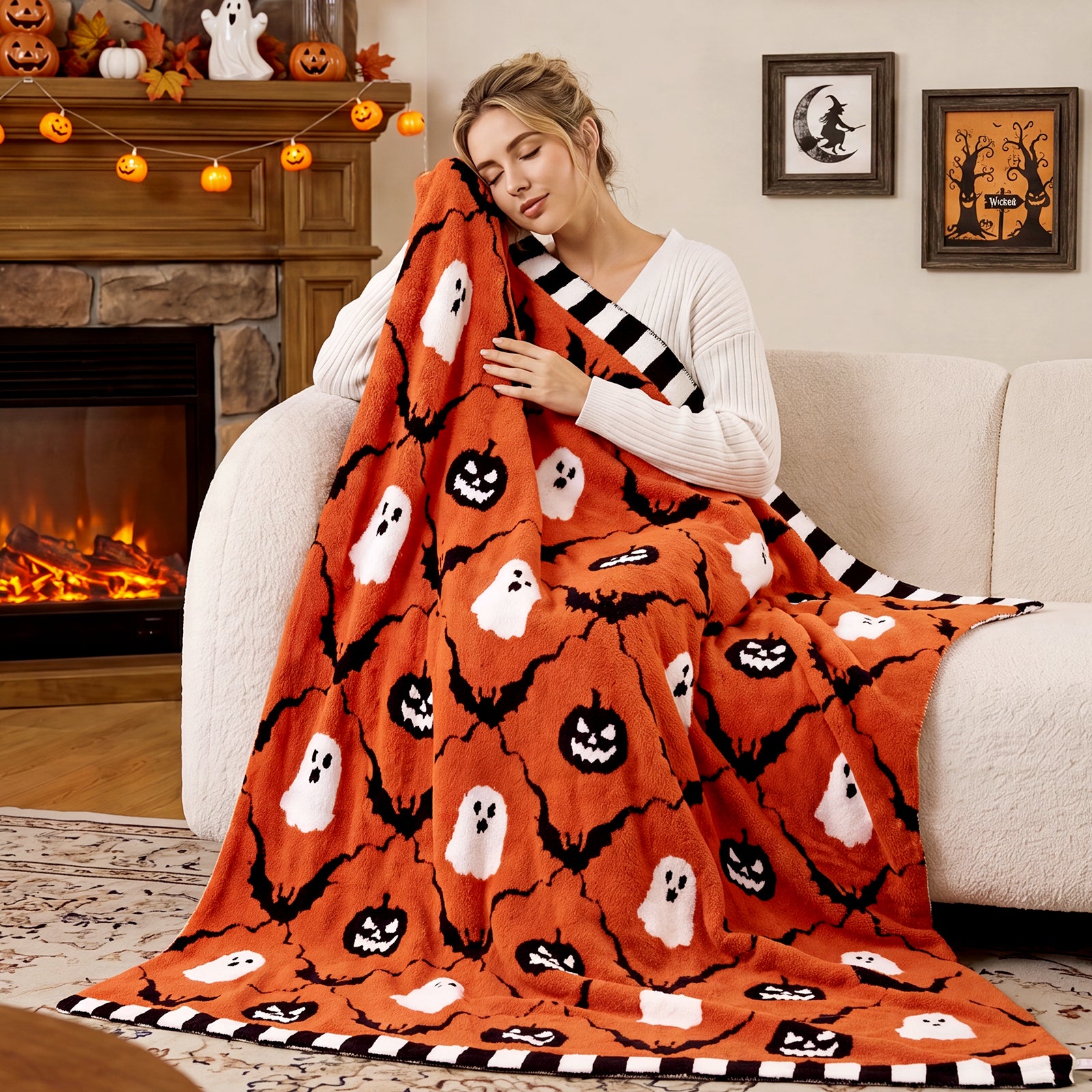 #color_Orange Bat Plaid