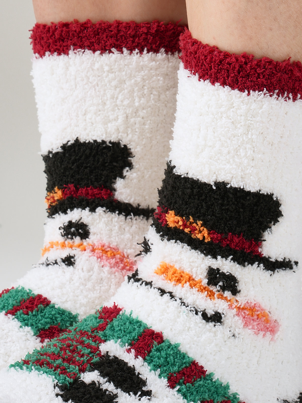 SnugChic Holiday Heathered Cozy Fuzzy Socks
