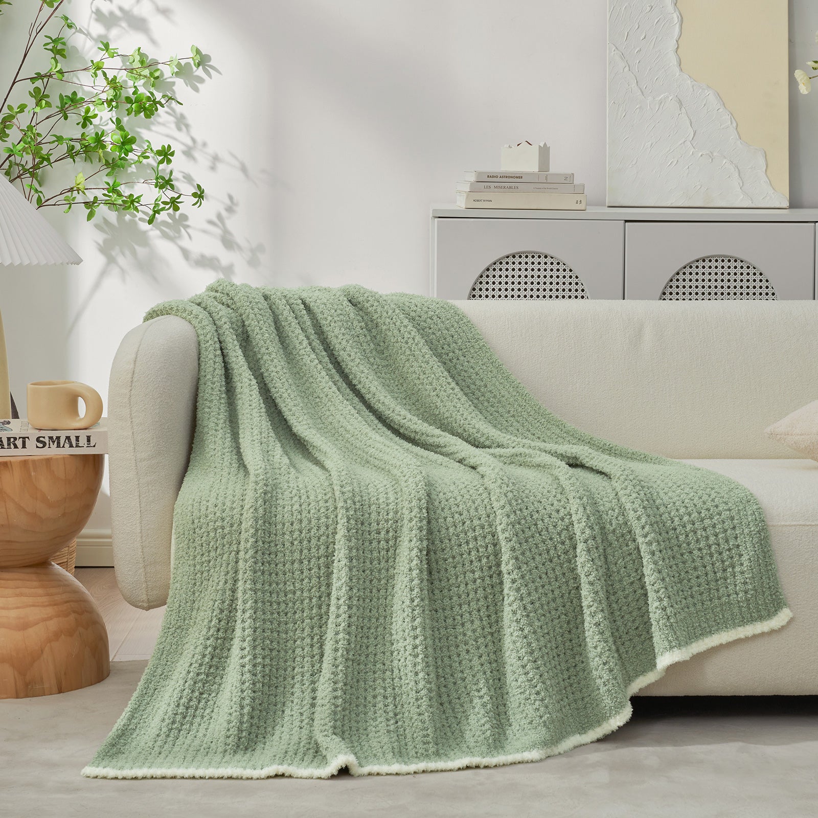 Soft Waffle Throw Blanket