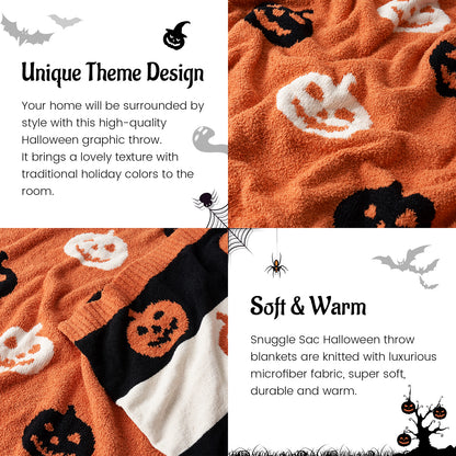 Halloween Checkered Bat Blanket-Throw 50"x60"