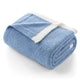 Ultra Soft Solid Throw Blanket - Snuggle Sac - #Color_Blue